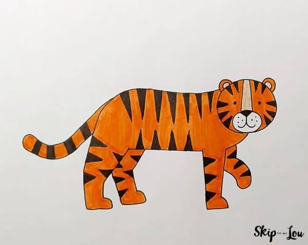 Cartoon Tiger Simple