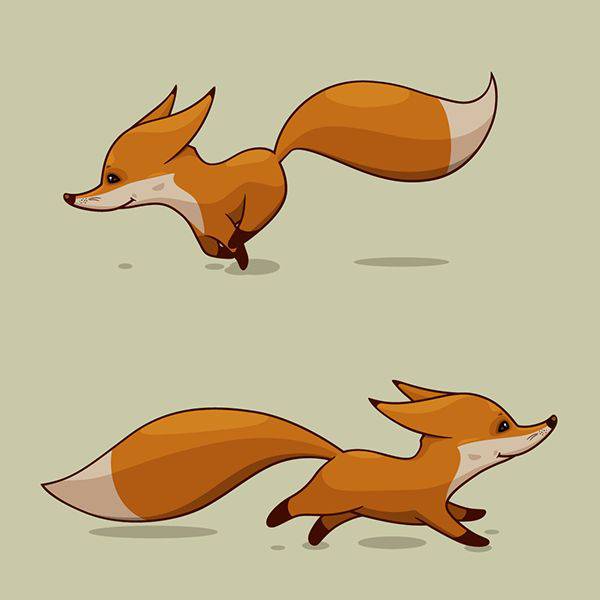 Cute Red Fox Drawing