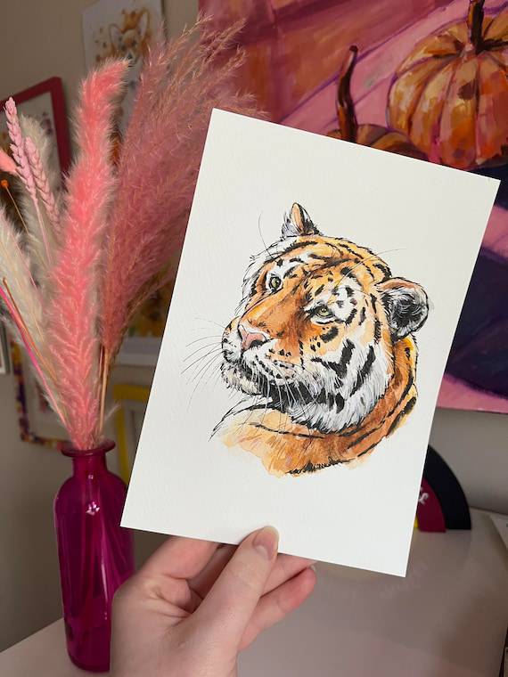 Detailed Tiger Drawing