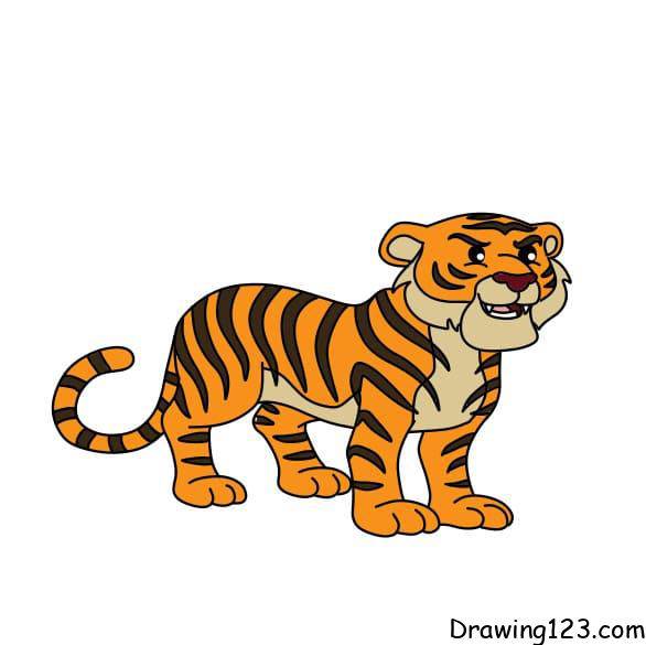 Easy Picture Of Tiger