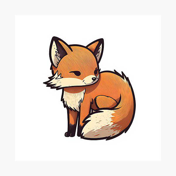 Hungry Fox Drawing